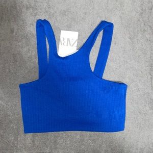 Zara blue crop top